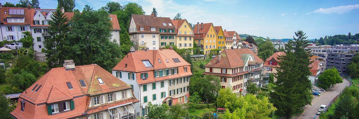 Professionelle Drohnen Luftaufnahmen von Winterthur und Zürich